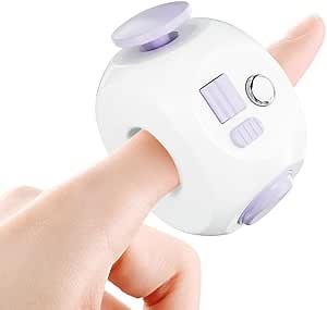 Fidget Toys Fidget Blocks Fidget Pads Stress Fidget Block Twisty Fidget Toy Cube Anxiety Toy Infinite Cube for Adults (Ring Violet)