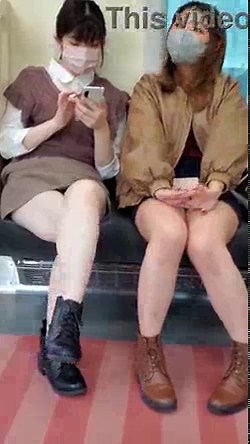 Japanese Cuties Upskirting For You On Train