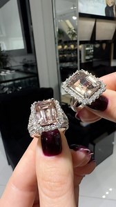 Celebrate the magic of winter’s sparkle with diamonds and morganite’s warm glow!✨ | Kara Diamond | Facebook