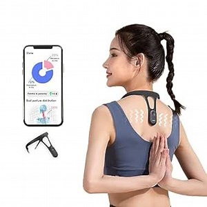 Posture Corrector Trainer, Portable Smart Vibration Reminder Posture Corrector for Men Women, Hunchback Corrector with APP Corrective Training, Visualized Data, Support Custom Angle Correction