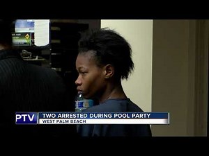 Man and woman arrested after violently crashing pool party in West Palm Beach
