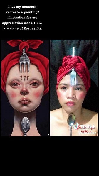 Art Appreciation Class: Student Painting Recreation