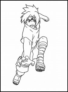Sasuke Uchiha Coloring Pages