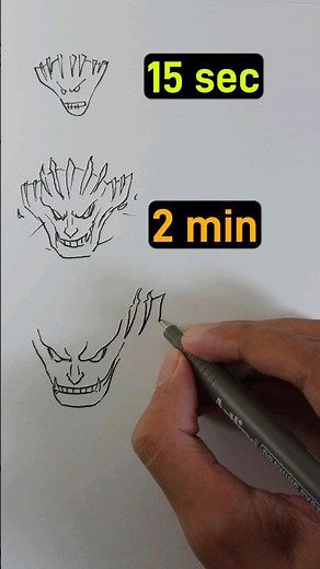 Draw Susanoo shisui different levels #shorts