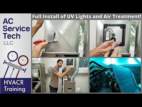 Installing a UV Light and Air Treatment System in an HVAC Unit! STEP BY STEP