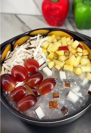 Easy Tapioca Salt Sugar Milk Recipe with Coconut Topping