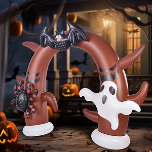 [Hot Item] Spooky Inflatable Ghost with LED Lights Inflatable Tree Archway for Halloween Decoration