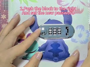 Cartoon Movie Fans A5 Locking Journal Faux Lined Leather Journal Refillable Journal with Lock for Movie Fans (Scrump 5)