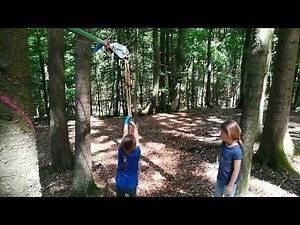 Forstseilwinde wird zur Seilbahn