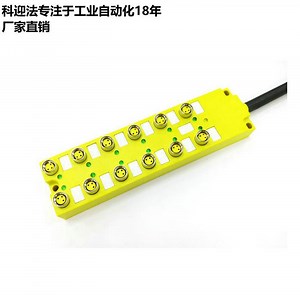 [Hot Item] 12 Ports M8 3-Pin Terminal Block Female Connector