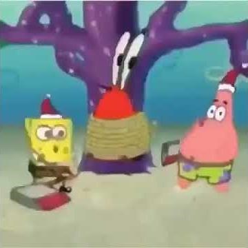 Spongebob and Patrick killing Mr Krabs