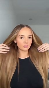 This hair transformation will be our Roman Empire @jazzlinjarrett wears our 24” Halo in the shade Honey Blonde for a Vday slay ♥️ | Zala Hair Extensions