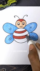 14K views · 40 reactions | Drawing a bee for kids!  #beedrawing #DrawingBees #bees | Kids Drawing Ideas | Facebook