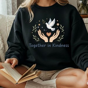 Peaceful Unity Graphic T-shirt, Harmony Quote Tee, Minimal Unity Art Shirt, - Etsy