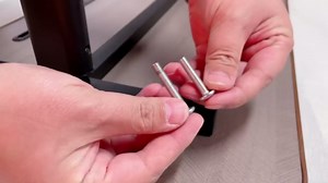 BUYIFY Height Adjustable TV Tray Table on Wheels - Rolling Laptop Desk for Bed & Sofa - C Shaped Side Table for Recliner, Small Spaces & Walking Pad (Dark Walnut)