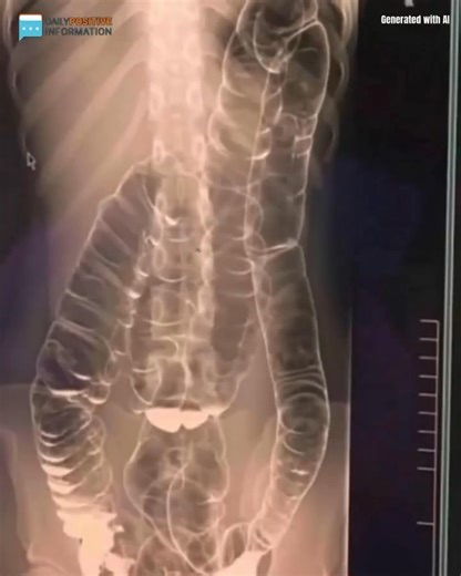 7.8K views | This is an X-ray image of a young woman who suffered from chronic constipation. One day, after experiencing continuous symptoms for over two weeks, she went for a medical check-up and received the X-ray re | Holy Cross Catholic Charismatic Renewal Ministry | Facebook
