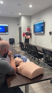 ❤️‍🩹 Training that literally keeps you staying alive. Potts breaking down Heimlich and CPR in our medical class. #TriangleRescue #MedicalTraining #CPR #Heimlich #StayingAlive | Triangle Rescue Standbys