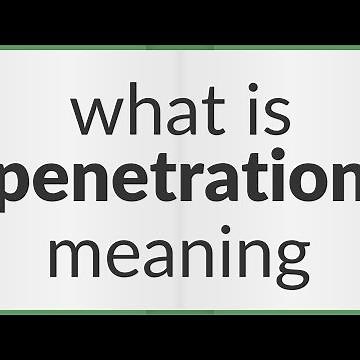 Penetration | meaning of Penetration