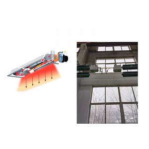 [Hot Item] Airts Natural Gas One Tube U Tube Heating Air Heater for Warehouse Workshop Farm Facility Large Space 220V