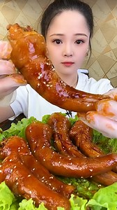 8K views · 246 reactions | Grilled Pork Tails with Spicy Sauce Mukbang Challenge | Yi Eating | Facebook
