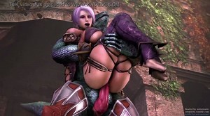 Soul Calibur Isabella Valentine VS Lizardman