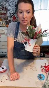 Dollar Tree Christmas Floral Arrangement | The Celebration Co.