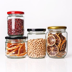 [Hot Item] Premium Durable Glass Pickle Jars with Metal Lug Lids