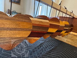 Thickkk Hanging Hardwood Hearts - Etsy Canada