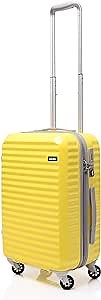 Lojel Groove Zipper 19.5" Spinner Luggage Yellow, 21.7 Inch