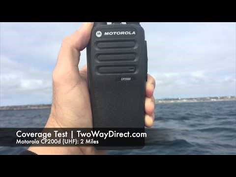 Motorola CP200d UHF Radio Line-of-Site Coverage Test