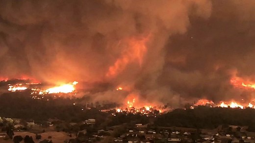 Deadly fire tornado caught on camera