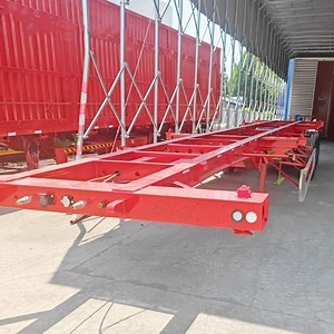 [Hot Item] 40 FT Container Chassis Skeleton Container Trailer Container Trailer Manufacturers Shipping Container Transport Trailer