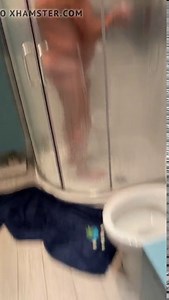 Hot older man showering