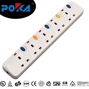 [Hot Item] Multi Outlet Surge Protected Extension Socket with Individual Switch