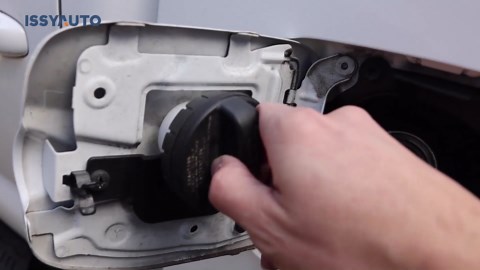 ISSYAUTO Gas Cap Holder Compatible with 2016-2023 Tacoma 3rd Gen Fuel Cap Holder, Black