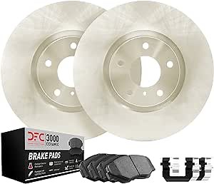 Dynamic Friction Company Brake Kit For 1989-1992 Geo Prizm; 1988-1992 Toyota Corolla| Front 3000 Series Ceramic Brake Pads and Rotors Kit|Hardware included
