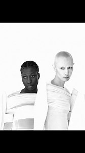 26K views · 77 reactions | AMIRA AND TOSHIKI, SS25 HOLLYWOOD RUNWAY T AVAILABLE ONLINE NOW #RICKOWENS #RICKOWENSONLINE #RICKOWENSSS25 | Rick Owens | Facebook