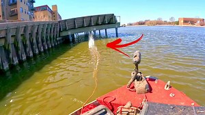23K views · 424 reactions | Tossed a Giant Magnet By The Riverwalk & Found Something Crazy! | The Fisher | Facebook