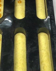 In this video, Antonio Bachour is assembling a beautiful gâteau - finger bar Exotic. ⠀ This bar has a summer spirit, bright appearance, long elegant shape and will look outstanding in your pastry shop showcase. ⠀ To make it, the chef combined a lime sponge cake, pineapple-coconut cremeux, coconut whipped ganache, and passion fruit gel. ⠀ The recipe of passion fruit gel includes iota carrageenan – a vegan gelling agent which enables obtaining a unique gel texture. ⠀ Make this dessert to create a 