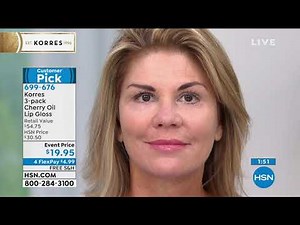 Korres 3pack Cherry Oil Lip Gloss