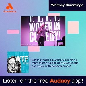 Whitney Cummings reveals what Marc Maron said to her on his podcast 10 years ago that stuck with her so much it influenced the name of her new comedy special 👀 🎧 Listen to the full episode of ‘WTF with Marc Maron’ now on the free Audacy app: auda.cy/WTFCummings | Audacy