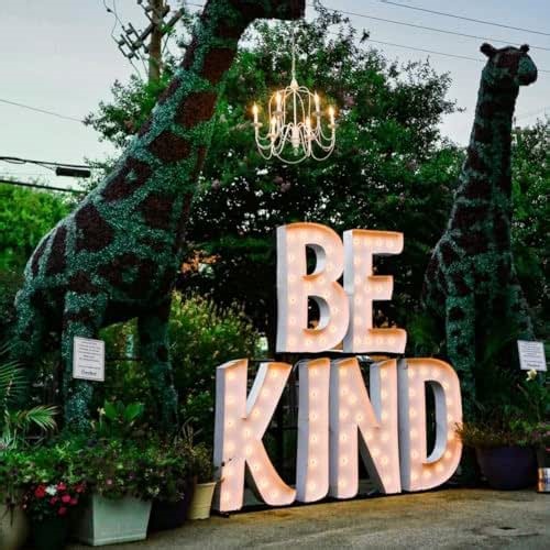 Large Marquee Letters 4ft 5ft 6ft Tall | Wood & Metal Stacked Marquee Letters with Metal Stand | Large Light Up Numbers Light Up Letters | LED Letter Lights | Custom Marquee Sign