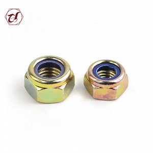 [Hot Item] Gr4 Blue White Hex Nut Nylon Insert Lock Nuts