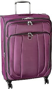Delsey Luggage Helium Cruise 25 Inch EXP Spinner Suiter Trolley, Purple, One Size