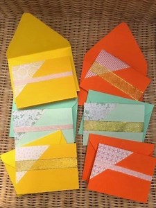 Pack of 6 Mini Notecards With Matching Envelopes. Various Patterns and Colours. Thank You Notes, Miss You Notes, Money Envelopes. Unique - Etsy UK