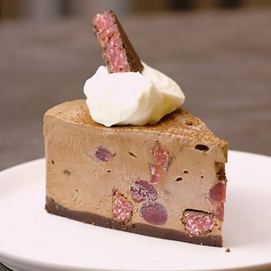 10K views · 89 reactions | Frozen Chocolate Cherry Ripe Mousse Cake....