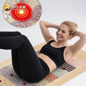 [Hot Item] Jiwan Lejia Reliable Infrared Amethyst Therapy Heating Negative Ions Massage Cushion Red Light Yoga Pemf Mat for Pain Relief