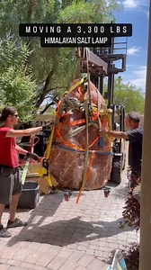 One of the largest lamps of its kind, This 3,300 LBS Himalayan Salt Lamp has found itself a Home! ☀️ Unbelievably, we have a LARGER salt lamp in our warehouse at almost 5,000 LBS, yet to be seen by the public. 🫣🫣🤫 . . . #himalayan #himalayamine #saltlamp #lamp #interiordesign #luxury #himalayansalt #himalayansaltlamp #rare #unique #crystallove #crystallovers #rockhound #crystalhealing #healing | Rare Earth Gallery