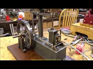 Stuart Beam Steam Engine Cleaned Up and Set Up (mostly set up)