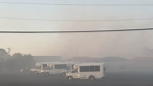 HUGE FIRE behind Midland County Annex Building. | Nino America